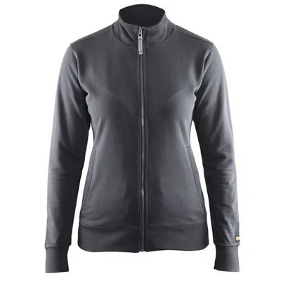 Image de Sweat zippé femme gris foncé