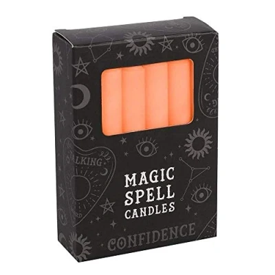 Afbeelding van Magic Spell Kaarsen Confidence Set van 12 Oranje