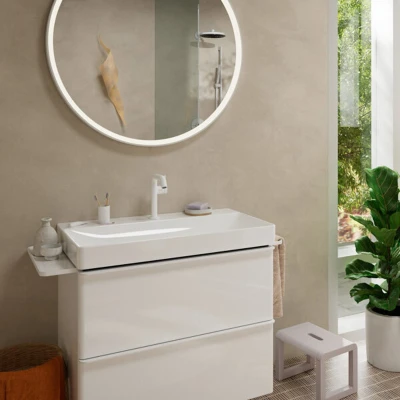 Afbeelding van hansgrohe Tecturis S ééngreeps wastafelkraan 150 Fine CoolStart met afvoerplug chroom