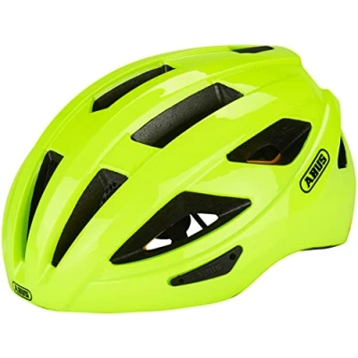 Afbeelding van ABUS Macator MIPS Racefietshelm, fietshelm voor beginners met vizier, geschikt vlechtdragers, dames en heren, geel, maat S