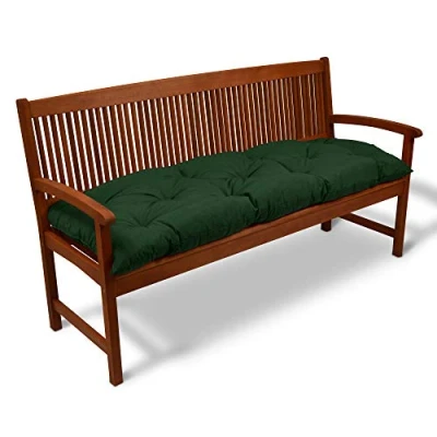 Afbeelding van Beautissu Bankkussen Flair BK Zitkussen Tuinkussen 150x50x8 cm groen kussen voor tuinbank