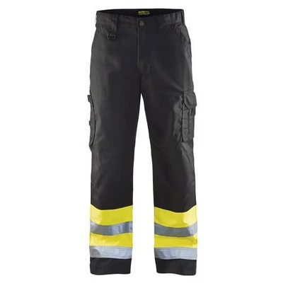 Image de Pantalon haute visibilité noir/jaune fluorescent