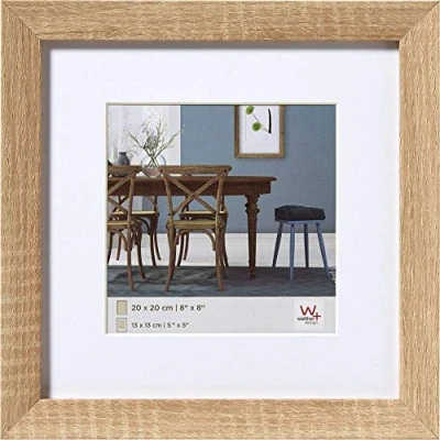 Image de walther design cadre photo chêne clair 30 x cm avec passe partout, en bois Fiorito EF330E