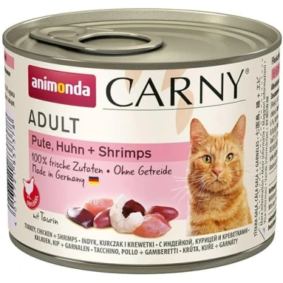 Afbeelding van 6x200g Adult Kalkoen, Kip &amp; Garnalen Animonda Carny Kattenvoer