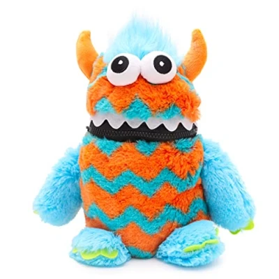 Afbeelding van Toyland® 23 cm Pluche Monster Bezorgd over de kleur blauw en oranje eet graag je zorgen