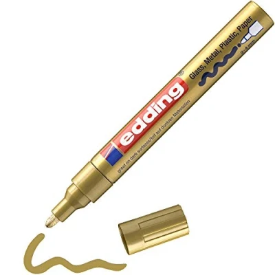 Afbeelding van edding 750 glanslakmarker goud 1ST 2 4 mm / 9 053