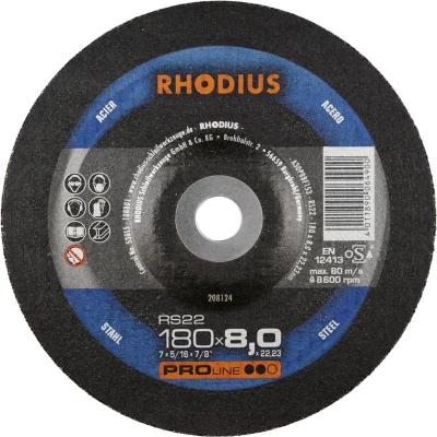 Afbeelding van Rhodius 208124 RS22 Afbraamschijf Staal, Gegoten 10 stuk(s)