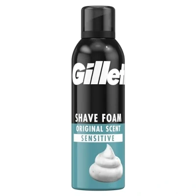 Afbeelding van Gillette Scheerschuim Original Scent Gevoelige Huid 6x 200ml Voordeelverpakking
