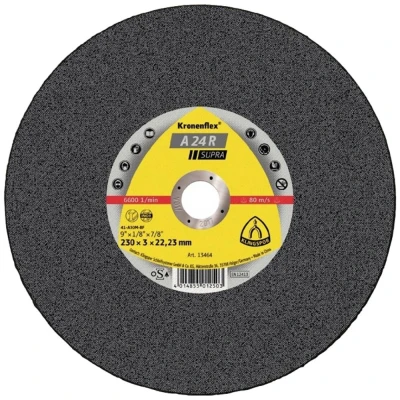 Afbeelding van Klingspor A 24 R Supra 13738 Doorslijpschijf gebogen 125 mm 25 stuk(s) Staal