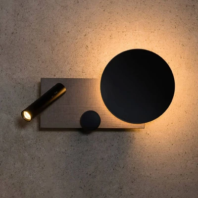 Afbeelding van LED wandlamp Klee, grijs, rechter variant