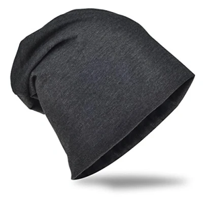 Afbeelding van Miobo Slouch Beanie Muts, lang, effen, heren en dames, Antraciet