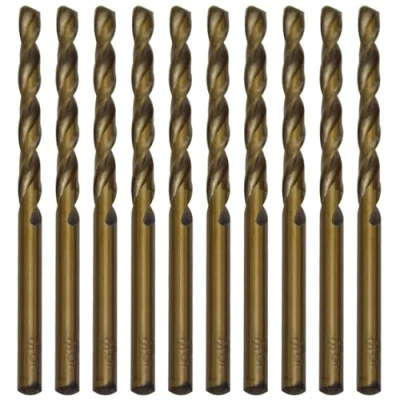 Afbeelding van CEEYSEE HSS M35 4,5 mm spiraalboor voor boren in roestvrij staal, metaal, gietijzer en harde kunststoffen (4,5 mm), 10 stuks
