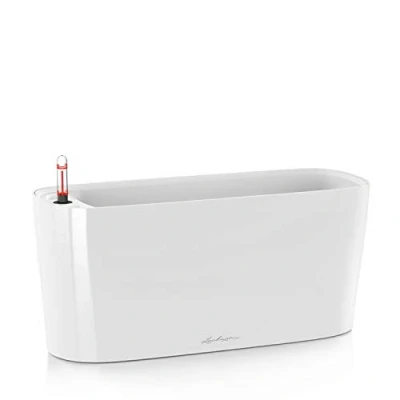 Afbeelding van Lechuza Delta 20 Premium Wit hoogglans