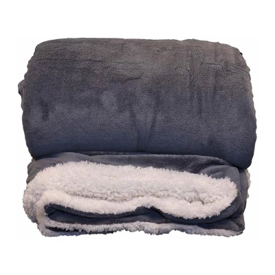 Afbeelding van Unique Living Lars XL plaid 220x240cm antraciet