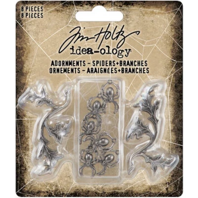 Afbeelding van Idea ology Tim Holtz Halloween Adornments Spiders + Branches (TH94342)