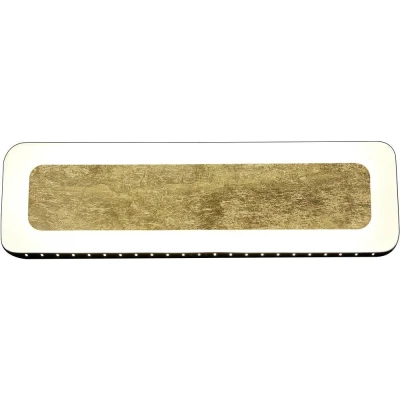 Afbeelding van ECO Light SOLARIS 9051 L GO LED wandlamp vast ingebouwd 18 W Goud, Zwart