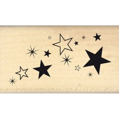 Image de Tampon Un brin vintage Poussière d&#039;étoiles 4 x 7 cm