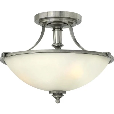 Afbeelding van Hinkley LED Plafondlamp Truman 3X E27 Max 60W Dimbaar Antique Nickel