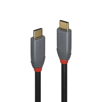 Image de Lindy Anthra Line Câble USB 24 pin C (M) pour 3.1 50 cm rond noir