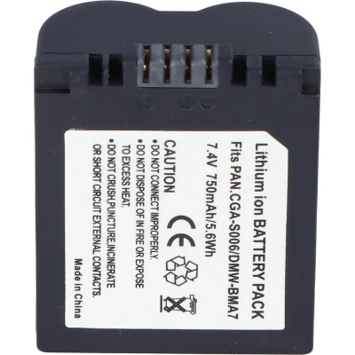 Afbeelding van AccuCell batterij geschikt voor Panasonic CGA S006, DMW BMA7, S006E