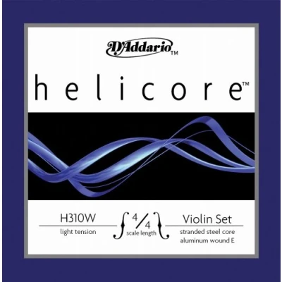 Afbeelding van D&#039;Addario Orchestral Violin snaren Helicore H310W 4/4L, Light Tension, Alen E Snarenset voor viool