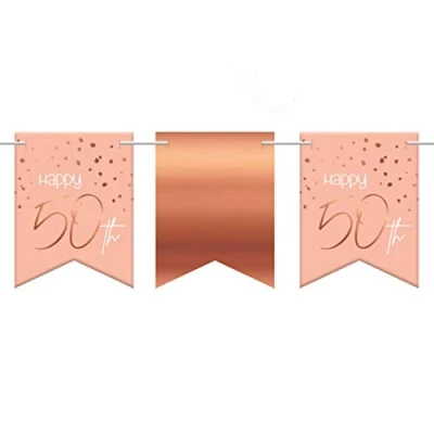 Afbeelding van Folat Vlaggenlijn Elegant Lush Blush 50 Jaar 6 meter