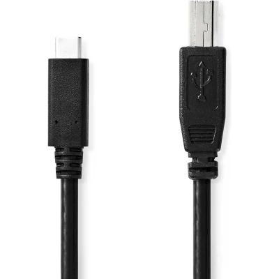 Afbeelding van Nedis USB Kabel CCGB60650BK20 Zwart