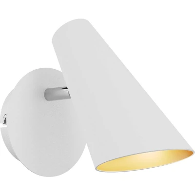 Afbeelding van Lucande wandlamp 1licht metaal H: 24 cm GU10 wit