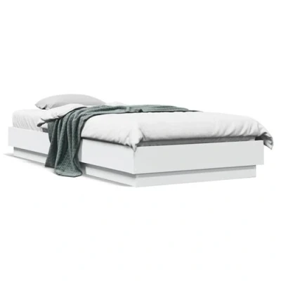 Afbeelding van Bedframe met LED verlichting wit 100x200 cm