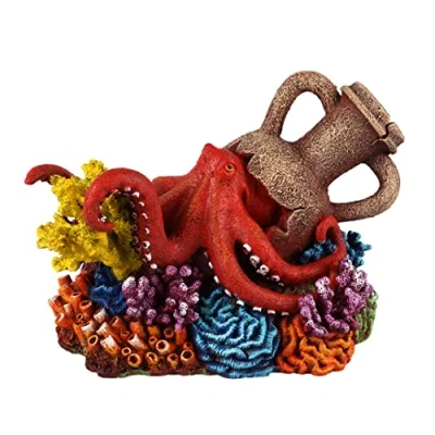 Afbeelding van Aqua Della Aquariumdecoratie Vissen Amfoor Koraal 3 15,5x10,5x9,9cm Meerkleurig 1st