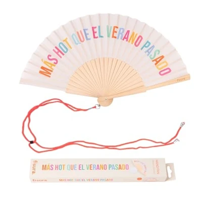 Afbeelding van Fisura Unisex volwassenen standaard beige zomer waaier voorbij één maat, Voorbije zomer, beige, Eén maat