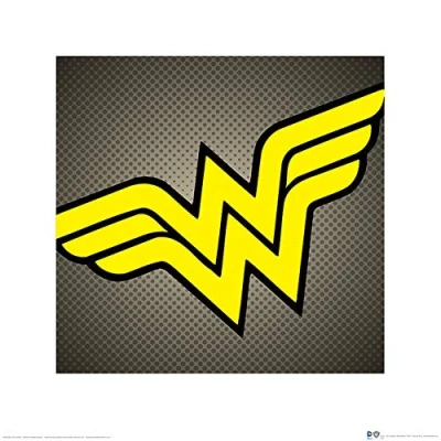 Afbeelding van Kunstdruk DC Comics Wonder Woman Symbol 40x40cm