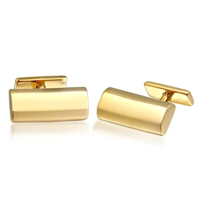 Afbeelding van Kuzzoi Classic Manchetknoop goldcolored, Heren, Maat: One Size, Gold colored