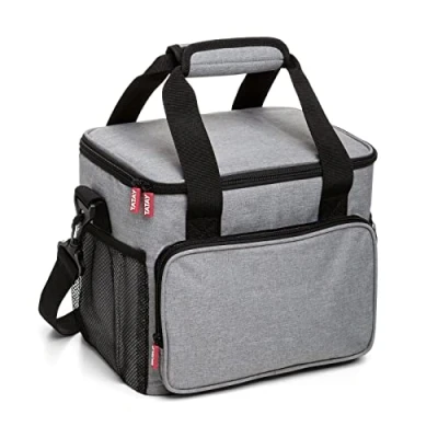 Image de Tatay 11L Réfrigérateur Alimentaire Sac Thermique Porte Triple Couche Isolant Flexible 100% Etanche Urban Food Picnic Gris Isolation