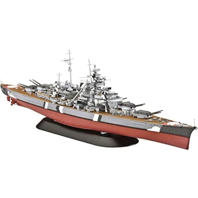 Afbeelding van 1:700 Revell 05098 Battleship Bismarck Plastic Modelbouwpakket