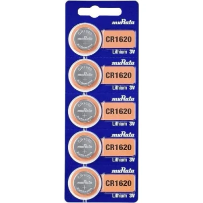 Afbeelding van CR1620 Lithium Knoopcel batterijen 5 Stuks