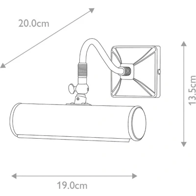 Afbeelding van Schilderijlicht Picture Lights messing 19 cm