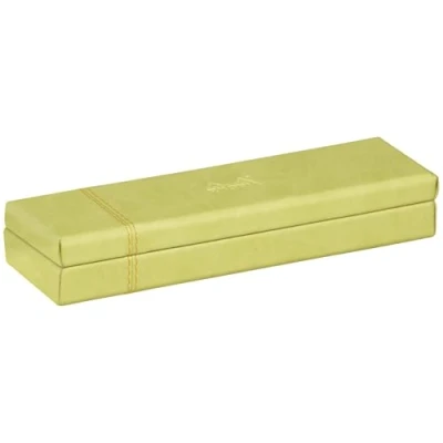 Afbeelding van RHODIA 318876C etui, anijsgroen, 21 x 5,5 3 cm, oranje buitenmateriaal van kunstleer collectie Home Office Rhodiarama organisatie voor kantoor en opslag design