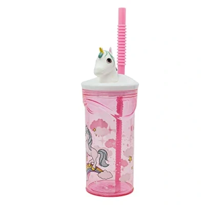 Afbeelding van Stor Glas FIGURITE 3D 360 ml Unicorn Rainbow