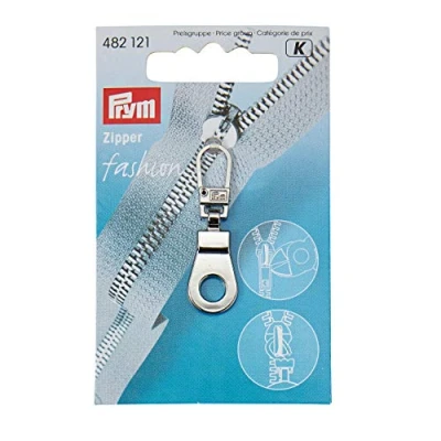 Afbeelding van Prym Fashion Zippers Ritsenschuiver Ring Zilverkleurig