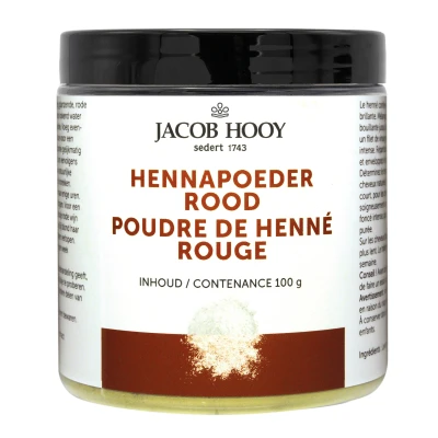 Afbeelding van Jacob Hooy Henna Haarverf Poeder Rood 100g