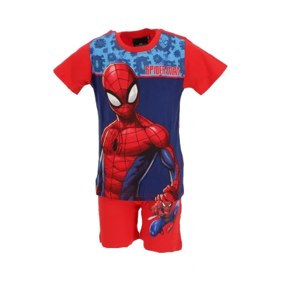 Afbeelding van Spiderman Shortama Rood Maat 3 Jaar