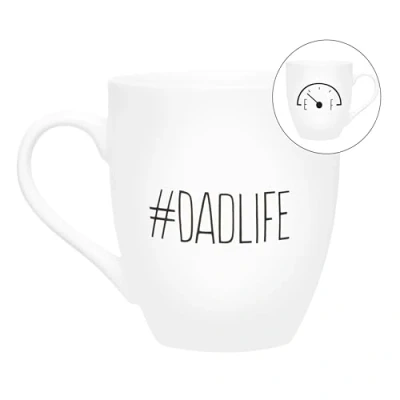 Afbeelding van Pearhead Keramische koffiemok &quot;#Dadlife&quot;, cadeau voor papa, vaderdag, 473 ml