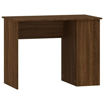 Image de vidaXL Bureau chêne marron 100x55x75 cm bois d&#039;ingénierie823031