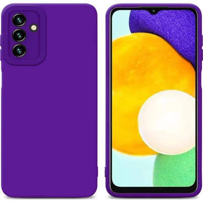 Afbeelding van Cadorabo Hoesje geschikt voor Samsung Galaxy A13 5G in Fluid DONKER PAARS Beschermhoes gemaakt van flexibel TPU silicone Cover Case