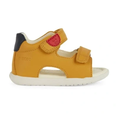Afbeelding van Geox Macchia Babyschoenen voor kinderen, Maat: 25, Ochre yellow blue Leer/ synthetisch
