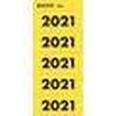Afbeelding van Rugetiket leitz 2021 80mm geel Zak a 100 stuk