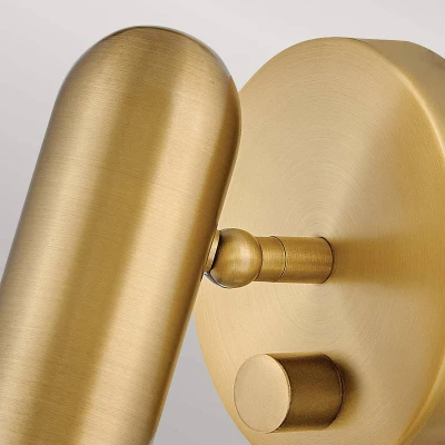 Afbeelding van LED wandspot Dax met dimmer, messing
