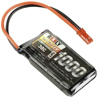 Afbeelding van Reely LiPo accupack 3.7 V 1000 mAh Aantal cellen: 1 30 C BEC