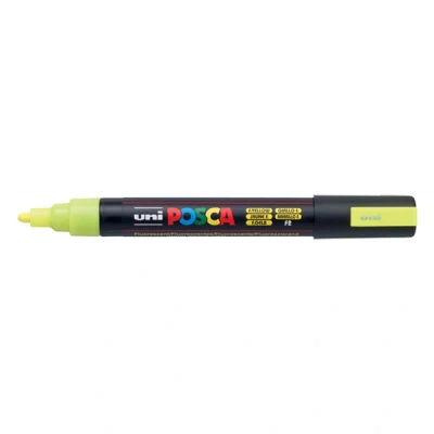 Image de Marqueur Posca Pointe conique moyenne Jaune fluo